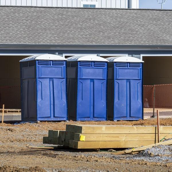 construction site portable restrooms services our portable toilets on job sites once a week, but can also provide additional servicing if needed